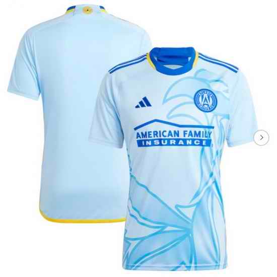 Men's Atlanta United FC adidas Light Blue 2024 The Resurgens Kit Replica Jersey